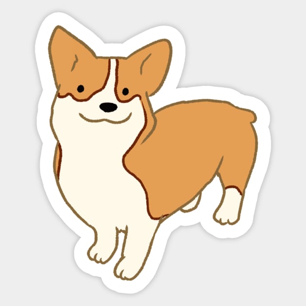 Corgi  illustration Sticker by Mayarart